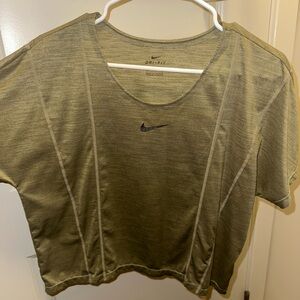 Nike Women's Olive Dri-FIT Top